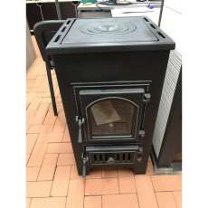 Купить Печь-камин Везувий ПК-01 (270) с плитой и т/о красный 9 кВт в Барановичах в Барановичах