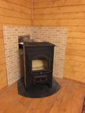 Купить Печь-камин Везувий ПК-02 (205) с плитой красная 12 кВт в Барановичах в Барановичах