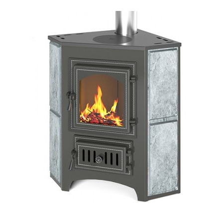 Печь-камин Везувий ПК-01 (220) с конфоркой угловой талькохлорит Амазонка бай фото в Барановичах