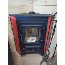 Купить Печь-камин Везувий ПК-01 (220) с конфоркой угловой красный 9 кВт в Барановичах в Барановичах