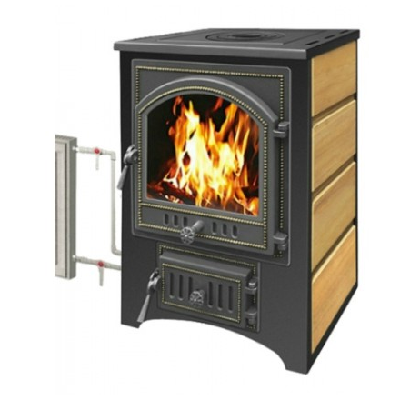Печь-камин Везувий ПК-02 (205) с плитой и т/о песчаник 12 кВт Амазонка бай фото в Барановичах