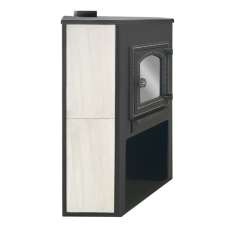 Стальной камин со стеклом ЭТНА (ДТ-4С) угловой Амазонка бай фото  в Барановичах