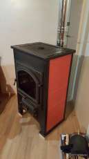 Купить  Печь-камин Везувий ПК-03 (224) с плитой красный 12 кВт в Барановичах в Барановичах