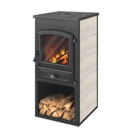 Печь-камин ЭТНА (БКД) с плитой Амазонка бай фото в Барановичах