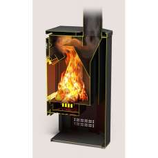 Стальной камин со стеклом Теплодар Кадриль фото в Барановичах
