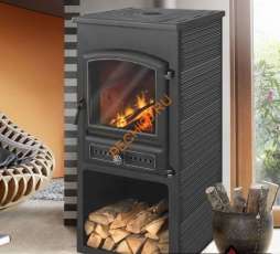 Печь-камин ЭТНА (БКД) с плитой и теплообменником фото в Барановичах