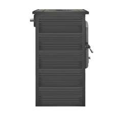 Печь со стеклом ЭТНА (БКД) с плитой и ТО в интерьере фото в Барановичах