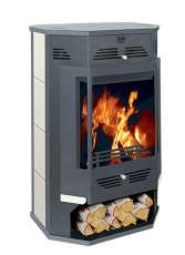 Стальной камин с дровницей Теплодар Румба фото в Барановичах