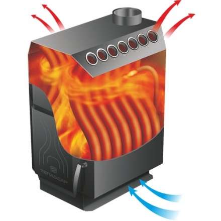 Отопительная печь Теплодар ТОП-200 ДС в Барановичах