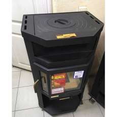 Купить недорогой камин с большим стеклом Мета-Бел Ока с плитой в Барановичах фото в Барановичах