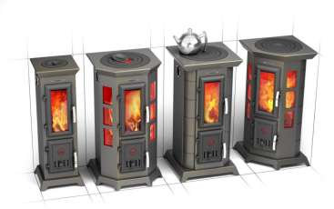 Угловая недорогая печь Термофор Статика Квинта, чёрная бронза фото в Барановичах