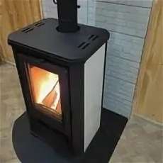 Купить стальной недорогой камин с шамотом Мета-Бел АОТ 7.0 Ритм в Барановичах фото в Барановичах