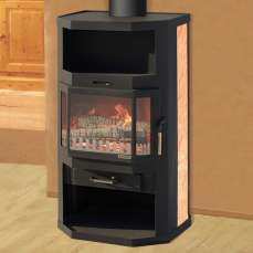 Купить стильный камин с шамотом Мета-Бел Ангара-Аква в Барановичах фото в Барановичах