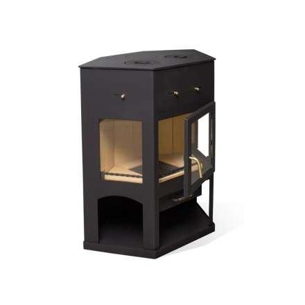 Печь-камин Мета-Бел АОТ 11.0 (в модификации Енисей с плитой) в Барановичах