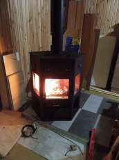 Печь-камин Енисей с плитой Мета бел в Барановичах