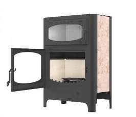 Печь-камин стальной Бавария Эко с духовкой и плитой фото в Барановичах