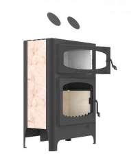 Печь-камин с шамотом Бавария Эко с духовкой и плитой в Барановичах