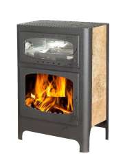 Печь-камин стальной Бавария Эко с духовкой и плитой фото в Барановичах