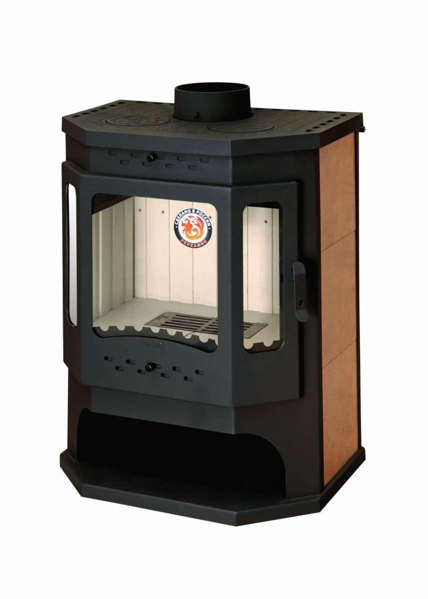 Печь-камин Бавария призматик с плитой Амазонка бай фото в Барановичах