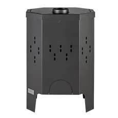 Печь-камин Бавария призматик пристенно-угловой фото сзади в Барановичах