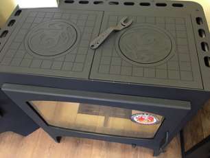 Недорогой камин Бавария Эко с плитой 2 конфорки фото в Барановичах