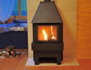 Недорогой камин Бавария три стекла графит фото в интерьере в Барановичах