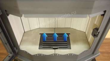 Стальной камин Мюнхен пристенно-угловой графит фото в Барановичах