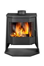 Стальной камин с шамотом Бавария панорама призма с плитой фото в Барановичах