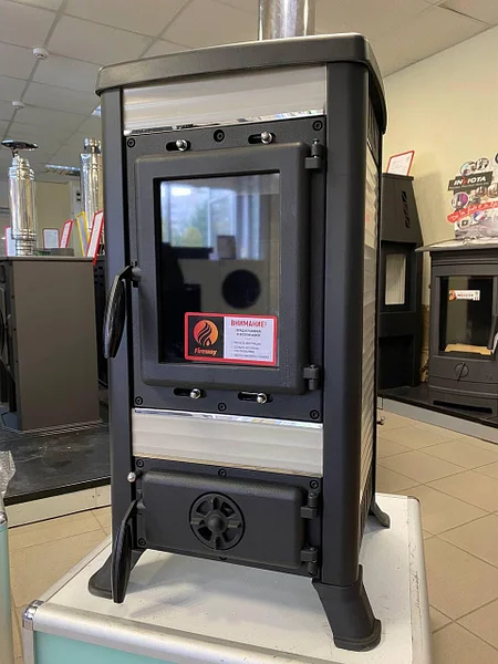 Печь-камин чугунный FireWay Klemens в интерьере Амазонка бай фото в Барановичах