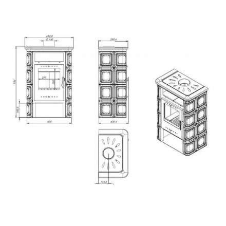 Купить Печь-камин Печь-камин NORDflam Vera чугун в Барановичах Амазонка бай фото в Барановичах