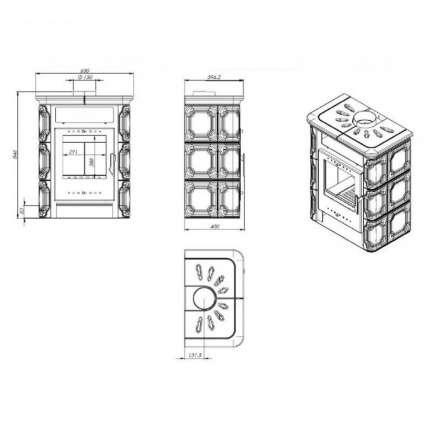Купить Печь-камин NORDflam Arta в Барановичах Амазонка бай фото в Барановичах