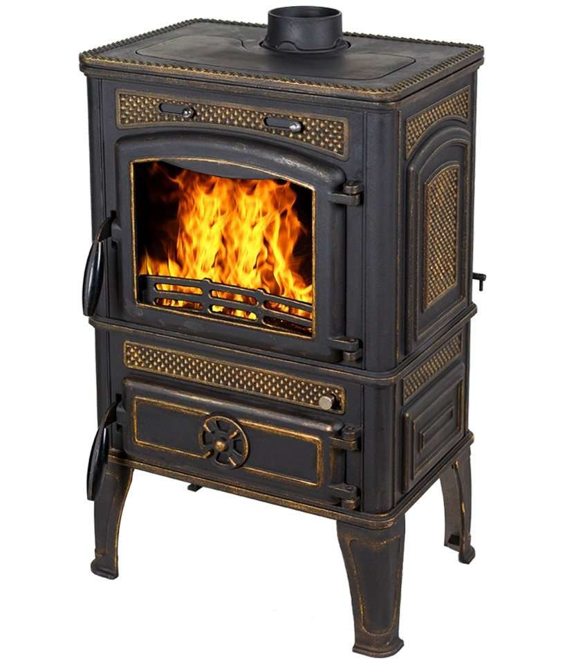 Печь-камин FireWay Dacha патина бронза Амазонка бай фото в Барановичах