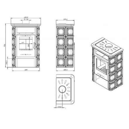 Купить Печь-камин NORDflam Coria в Барановичах Амазонка бай фото в Барановичах