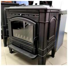 Печь-камин чугунный FireWay Gunter в интерьере патина медь Амазонка бай фото в Барановичах