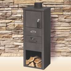 Печь-камин Blist Ekonomik LM стальная дверца фото в Барановичах