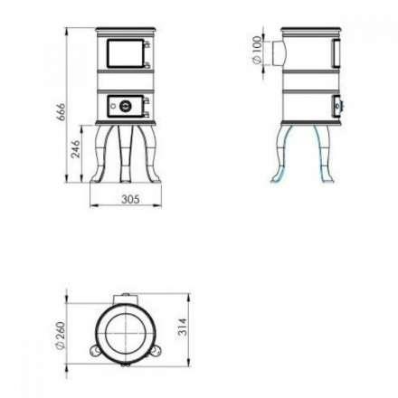 Купить Печь-камин NORDflam Ermis в Барановичах Амазонка бай фото в Барановичах