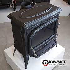 Купить Печь-камин KAWMET Premium NIKA S5 (11,3 кВт) в интерьере чугунный  Барановичах фото в Барановичах