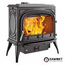 Купить Печь-камин KAWMET Premium SPHINX S6 (13,9 kW) в интерьере чугунный в Барановичах фото в Барановичах