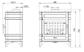 Печь-камин чугунный Invicta Siam в интерьере Амазонка бай фото в Барановичах