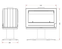 Купить Печь-камин Invicta Nelson чугунная в Барановичах в Барановичах