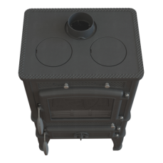 Печь-камин чугунный FireWay Dacha с варочной поверхностью патина бронза Амазонка бай фото в Барановичах