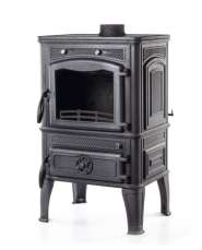 Печь-камин чугунный FireWay Dacha с варочной поверхностью патина бронза Амазонка бай фото в Барановичах