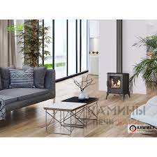 Купить Печь-камин Kawmet P8 в интерьере чугунный в Барановичах в Барановичах