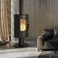 Купить Печь-камин на подставке Kratki KOZA/AB/S/N/DR в интерьере в Барановичах Амазонка бай фото в Барановичах