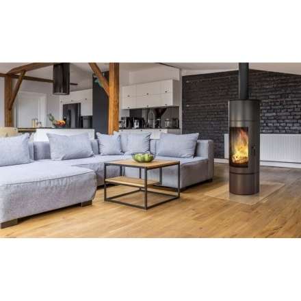 Купить Печь-камин Kratki Antares стальной в интерьере в Барановичах Амазонка бай фото в Барановичах