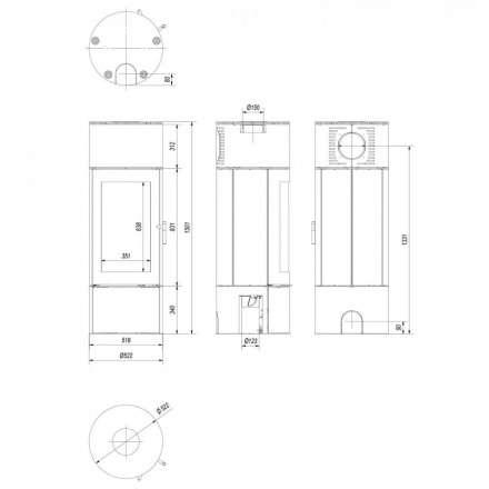 Купить Печь-камин Kratki Antares стальной в интерьере в Барановичах Амазонка бай фото в Барановичах