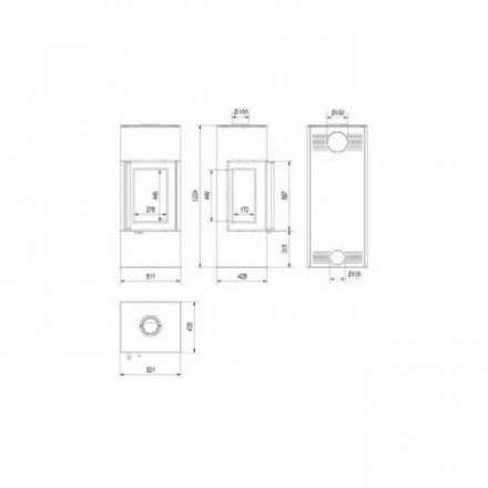 Купить Печь-камин Kratki THOR 8 View в Барановичах Амазонка бай фото в Барановичах