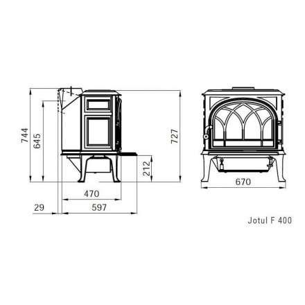 Чугунная печь камин Jotul F 400 BP в Барановичах