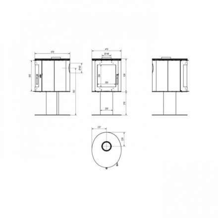 Купить Печь-камин Kratki Koza/Orbit в Барановичах Амазонка бай фото в Барановичах