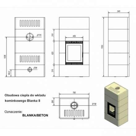 Купить Кафельную печь Kratki BLANKA/KAFEL/K амазонка бай фото в Барановичах